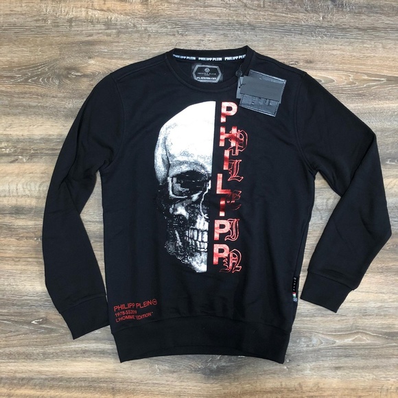 Philipp Plein Men Black Medium Sweatshirt - Picture 1 of 5